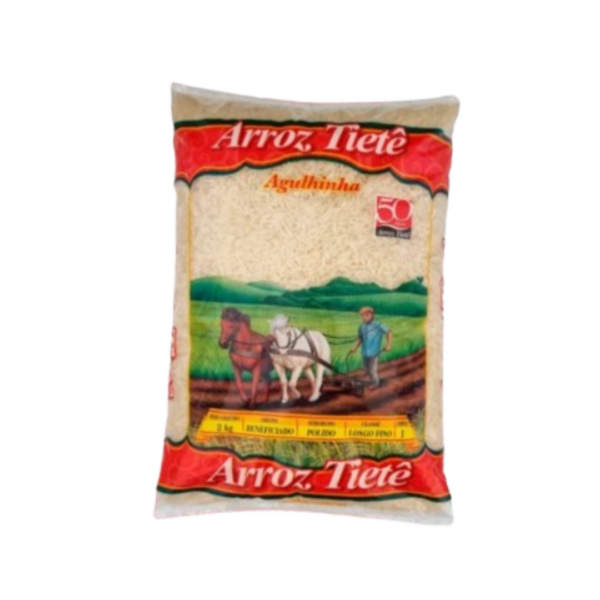 Arroz Agulhinha 2kg - Arroz Tietê