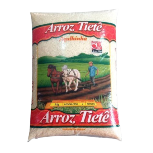 Arroz Agulhinha 5kg - Arroz Tietê